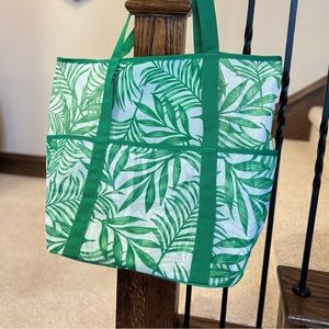 PALM TREE TROPICAL TOTE REUSABLE SHOPPING SWIM BEACH SHOPPING BAG PURSE …